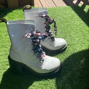 White Doc Martins